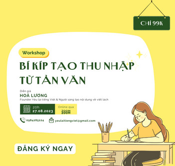 kiếm tiền từ tản văn