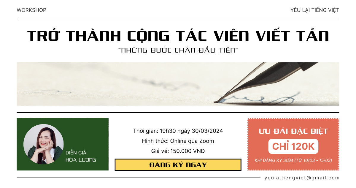 trở thành ctv viết tản văn hay