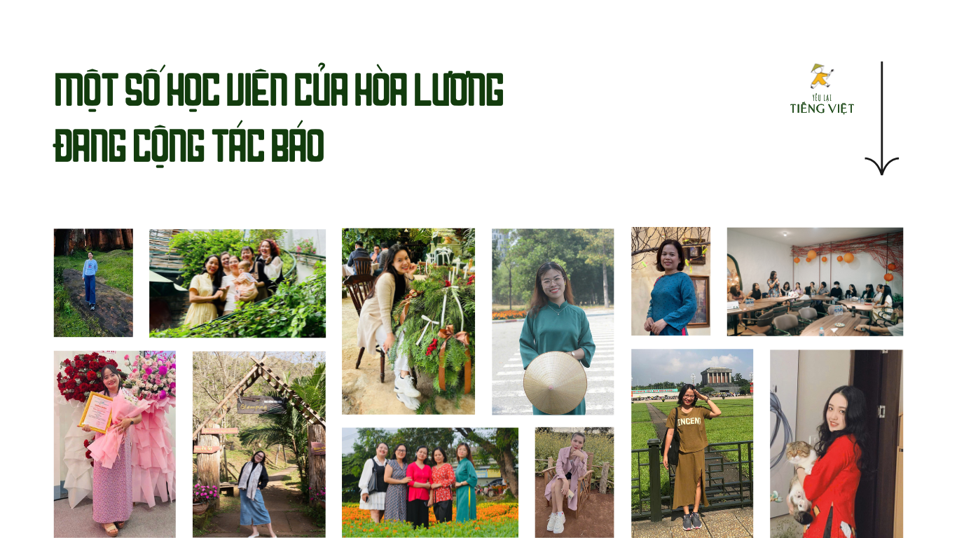 Một số gương mặt học viên Đang cộng tác báo