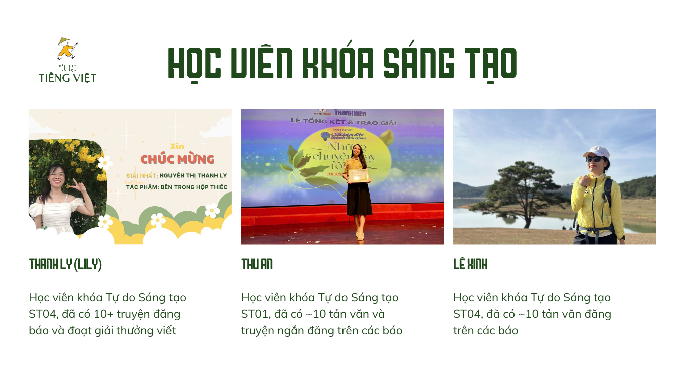 học viết khóa học viết tự do sáng tạo