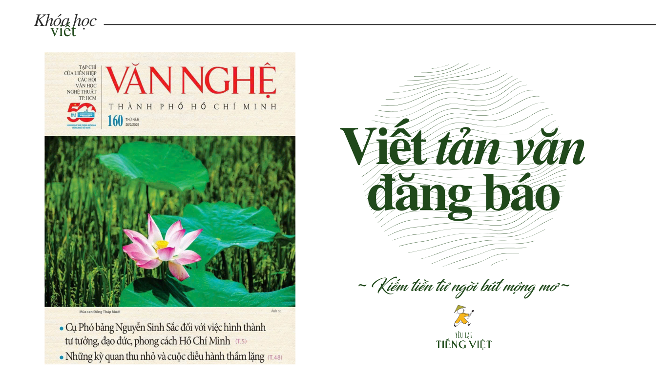 khóa học viết tản văn đăng báo