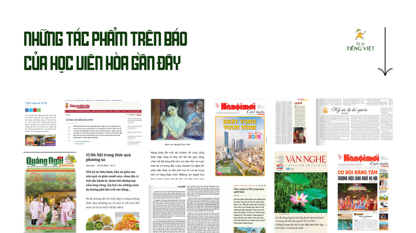 học viết văn đăng báo