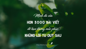 3 lỗi về tư duy viết