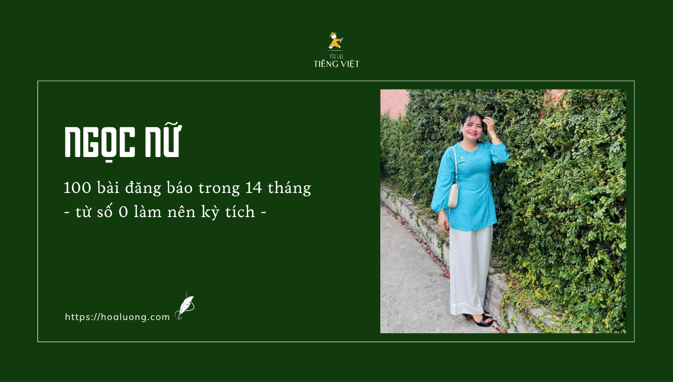 100 bài đăng báo trong 14 tháng