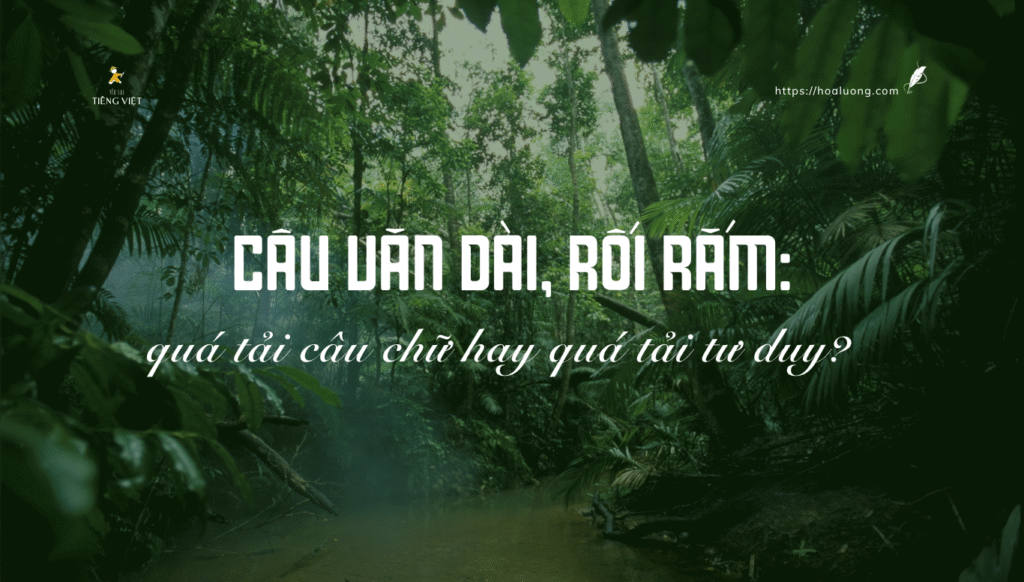 Viết câu dài không sai nhưng viết dài mà rối rắm, dài mà khó hiểu hay lặp từ, lặp ý thì bạn đang mắc phải lỗi khi viết. Đây không chỉ là lỗi ngữ pháp mà còn là lỗi tư duy.