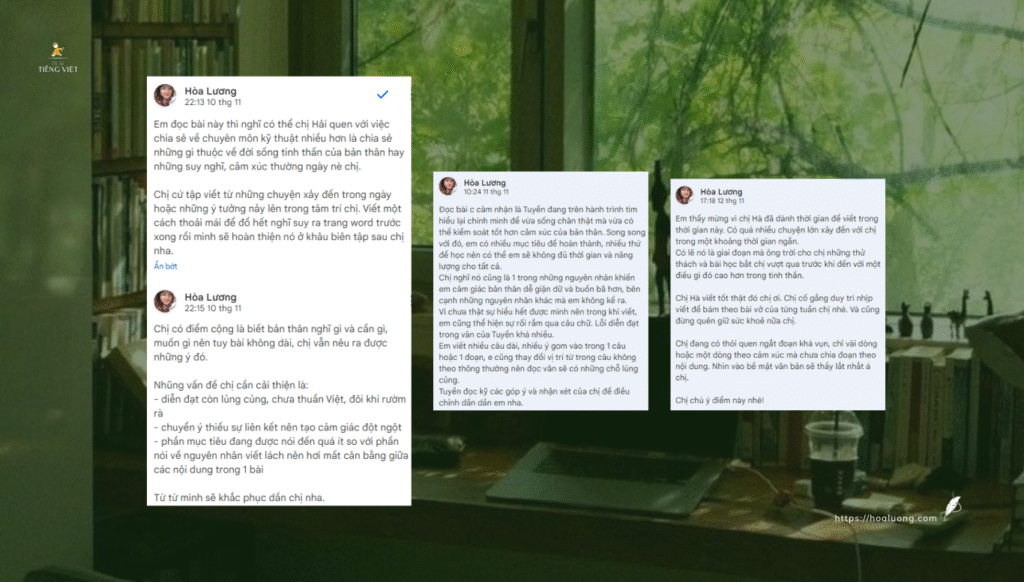 Sự thật là, người viết mới không cần những lời phán xét, tiếng chỉ trích nhưng càng không cần những lời khen vô thưởng phạt, thiếu chân thành. Bởi lắm khi, lời khen không thật còn phá huỷ người ta nhiều hơn cả những lời chê.