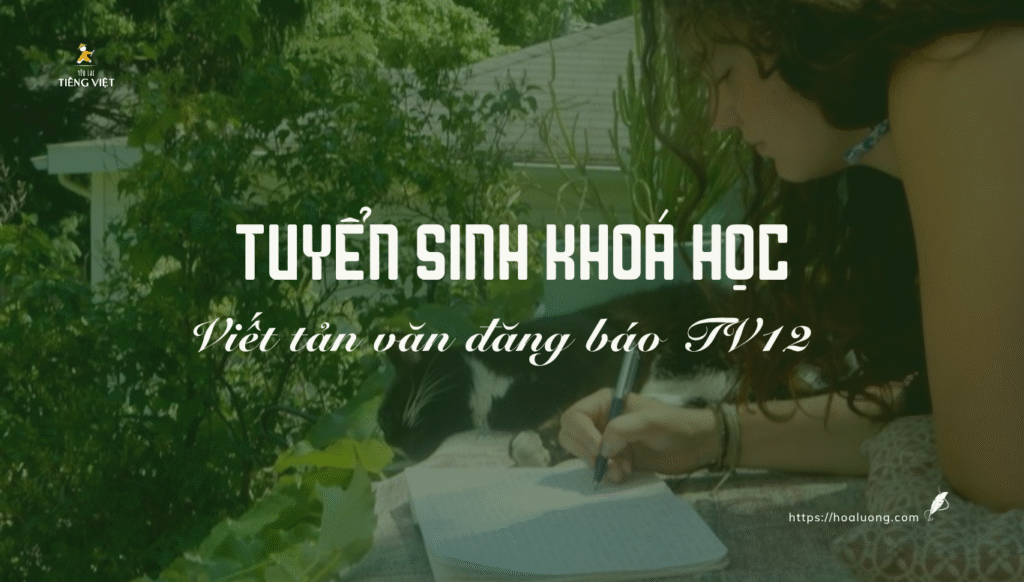 Khoá học Viết tản văn đăng báo giúp bạn nuôi dưỡng lại tâm hồn đã bị cuộc đời làm cho khô cằn và thử sức gửi bài cộng tác báo.